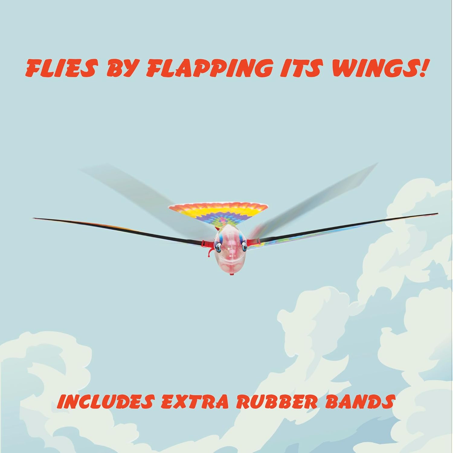 Schylling Tim Bird Flying Toy - Rubberband-Powered Mechanical Bird that Really Flies - Wings Flap and Flies 50 Feet - Ages 7 and Up - Image 5