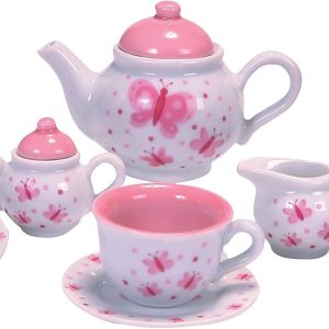 Schylling Butterfly Porcelain Tea Set
