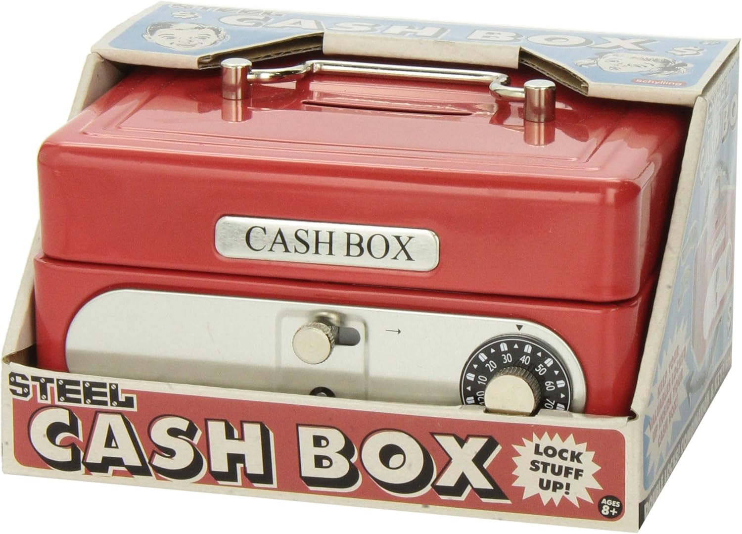 Schylling Locking Cash Box Red. 1 EA - Image 5
